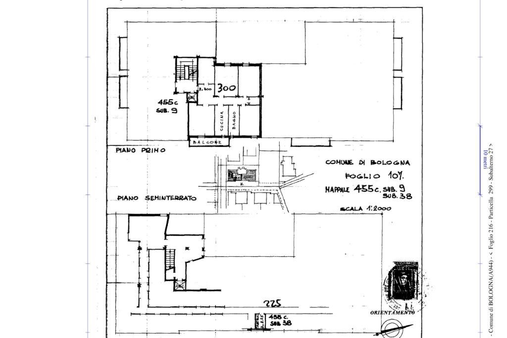 Appartamento Via Luca della Robbia, Bologna (zona San Vitale) - planimetria 1