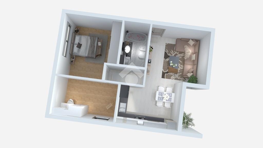 Three-room apartment Via Caravaggio, Basiano - floor plans 1