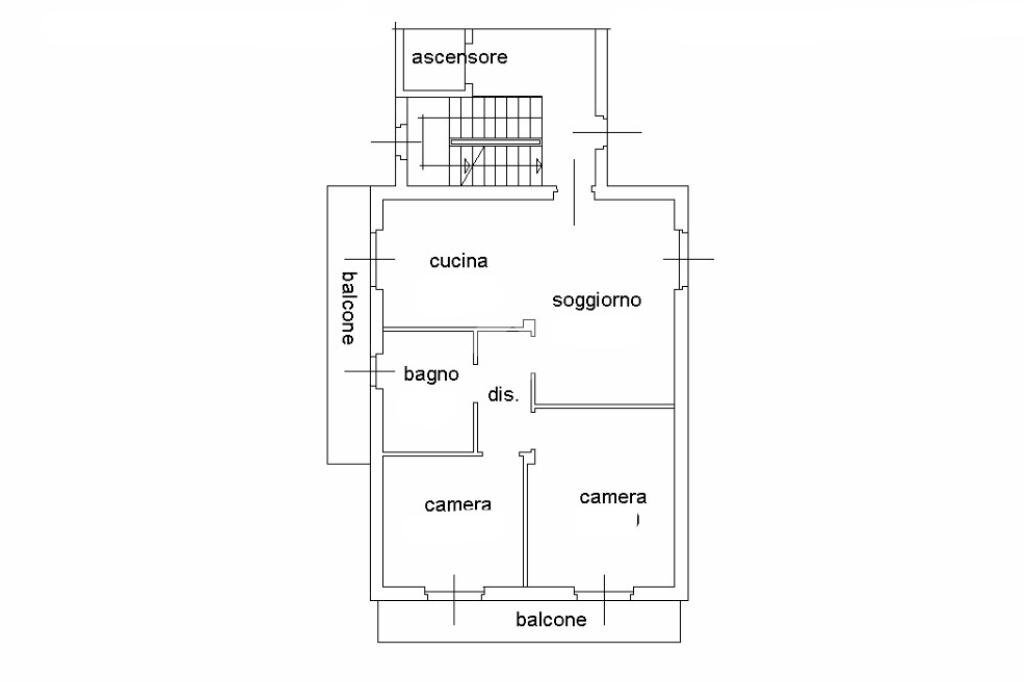 Quadrilocale Via Solaro del Borgo, Livorno Ferraris - planimetria 1