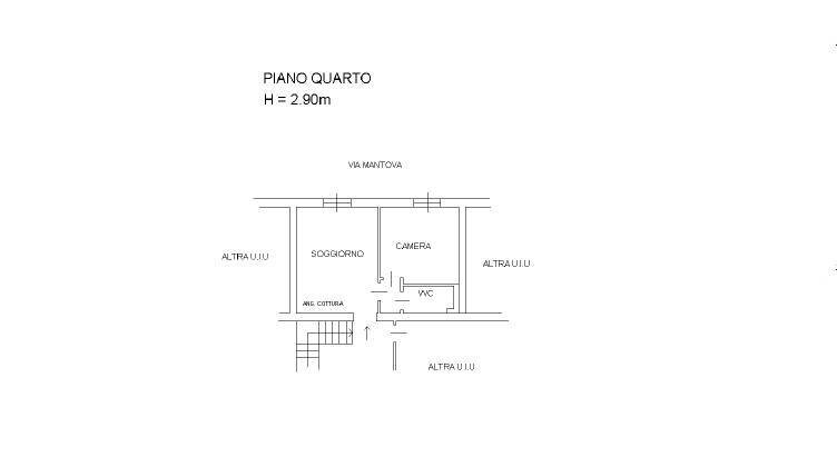 Foto 18 - Bilocale Via Mantova, Milano - planimetria 1