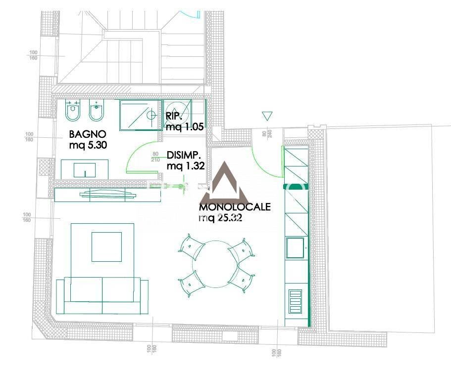Foto 6 - One-room apartment VIA GARIBALDI, Cittadella - floor plans 1