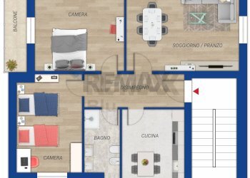 Pianta 2D - Three-room apartment VIA ALFREDO CASELLA
 
4, Mentana - photo 23