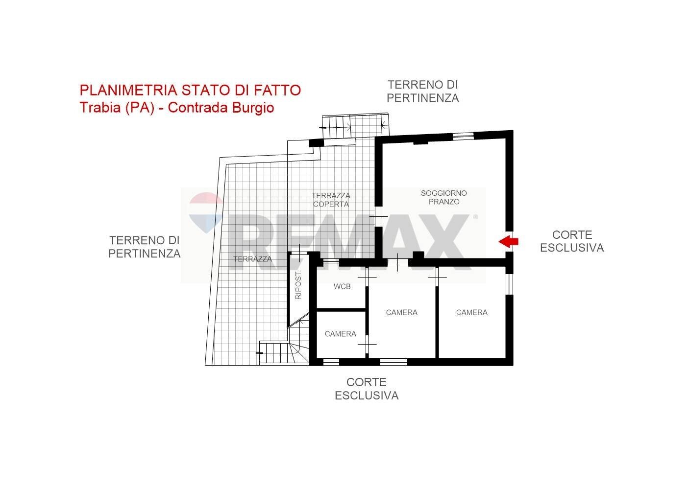 Pianta 2D - Villa Contrada Burgio
 
SNC, Trabia - planimetria 1