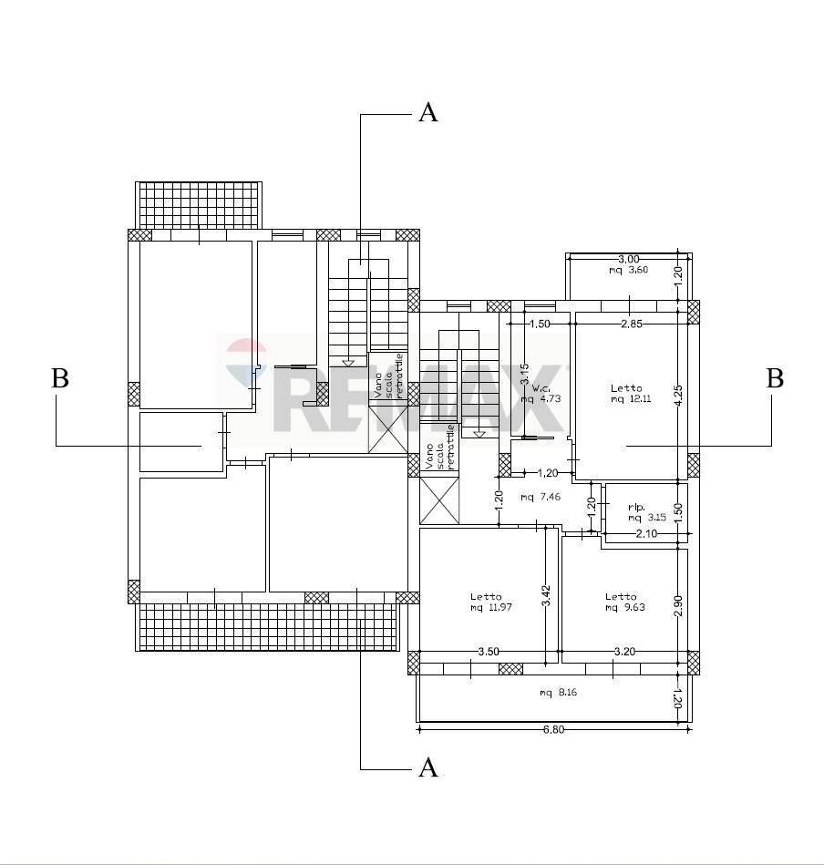 Pianta 2D - Casa semi indipendente C/da Petrazza, Messina - planimetria 1