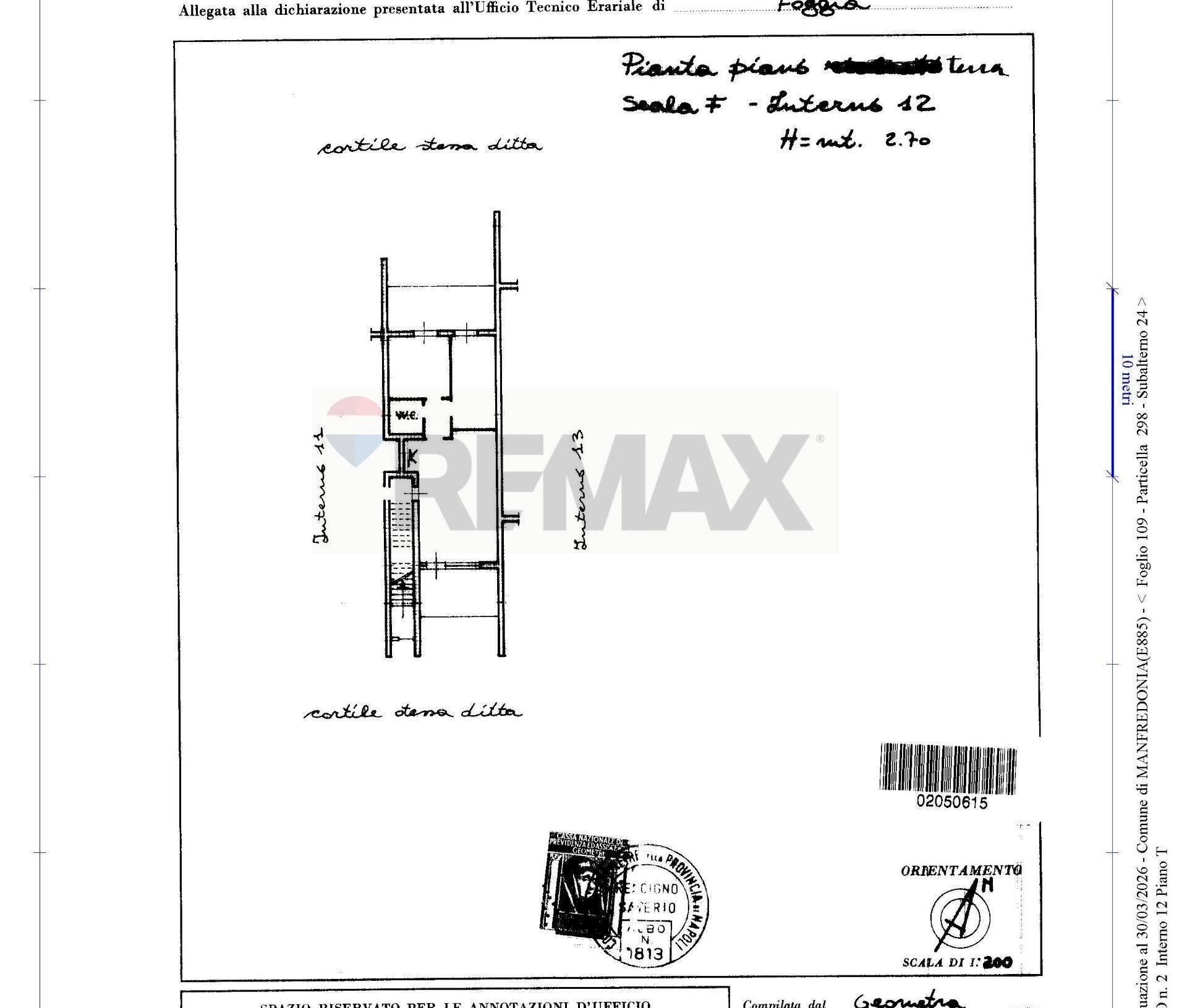 Pianta 2D - Villa a Schiera Via dello Scirocco
 
12, Manfredonia - planimetria 1