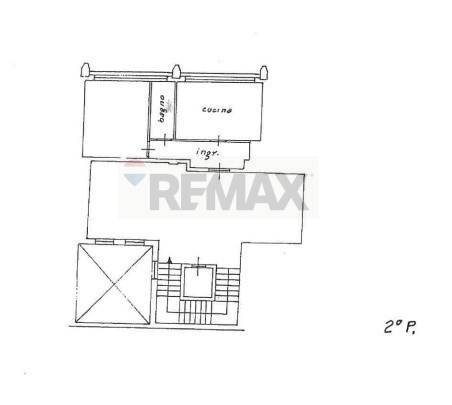 Pianta 2D - Bilocale via Augusta
 
33, Siracusa - planimetria 1