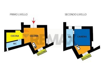 Pianta 2D - Trilocale Napoli - foto 1