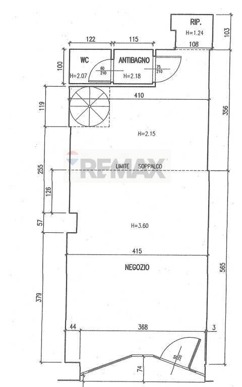Pianta 2D - Negozio Viale Matteotti
 
14, Salsomaggiore Terme - planimetria 1