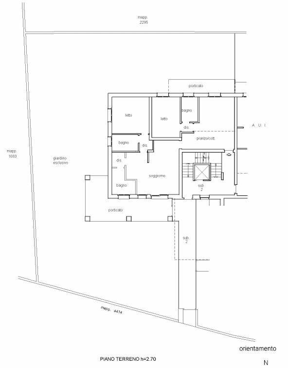 Foto 53 - Trilocale Via Del Caravaggio
 
5, Pedrengo - planimetria 1