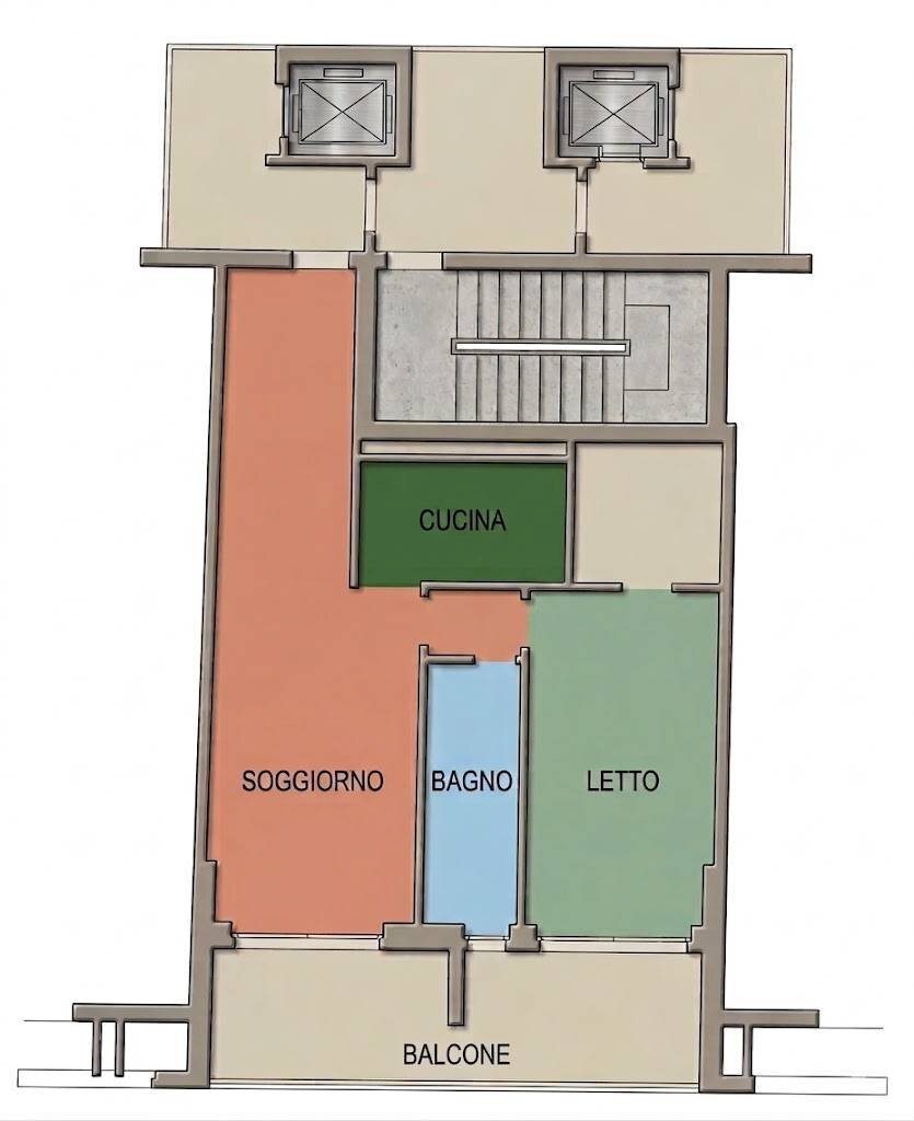 Foto 15 - Two-room apartment VIA ALDO MORO
 
5, Melzo - floor plans 1