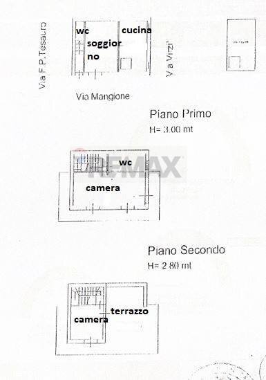 Pianta 2D - Casa indipendente Via Ignazio Lanza di Trabia, Bagheria - planimetria 1