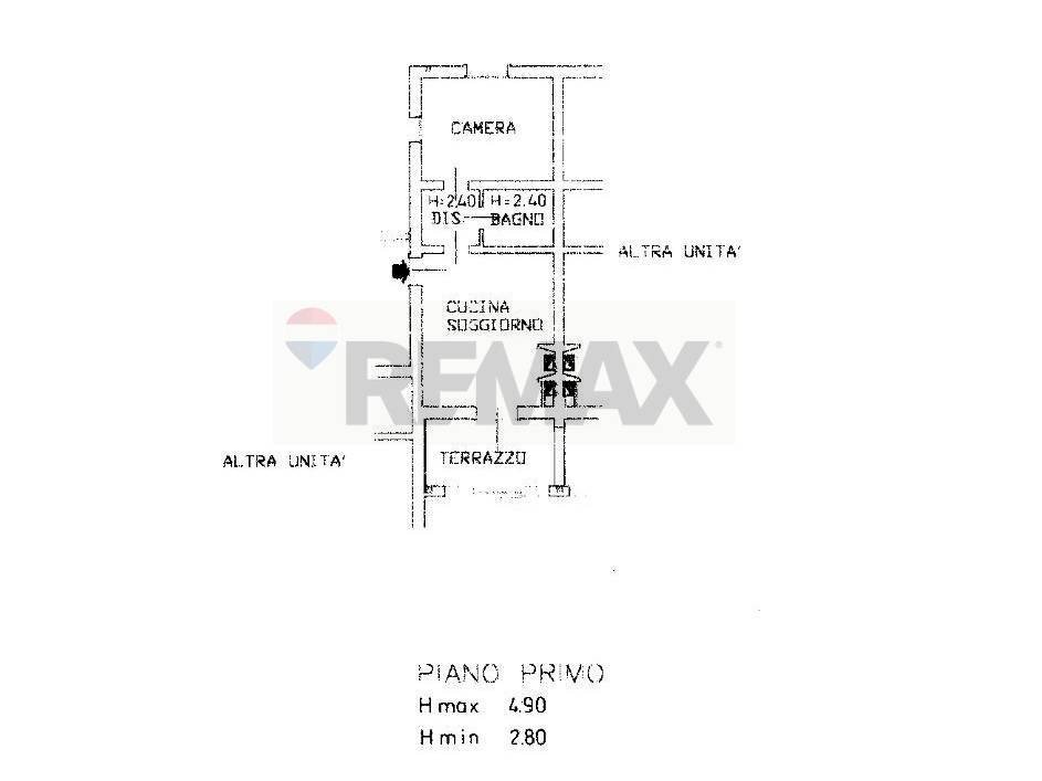 Pianta 2D - Bilocale Cavaso del Tomba - planimetria 1