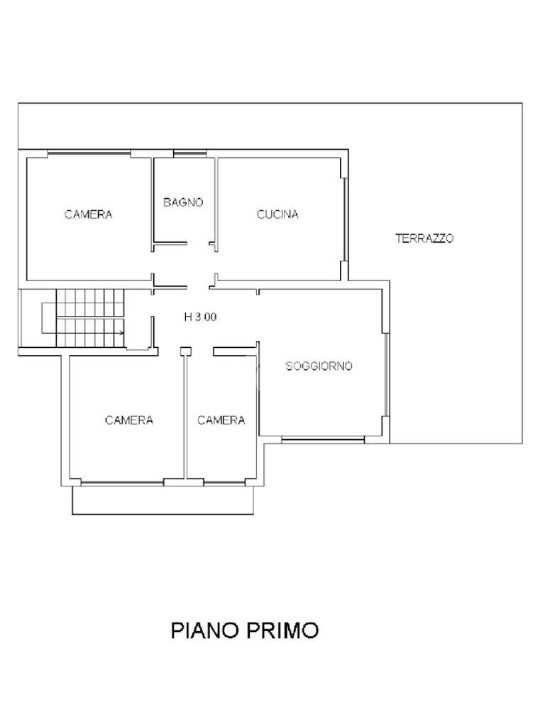 Four-room apartment Via Sempione, Oleggio - floor plans 1