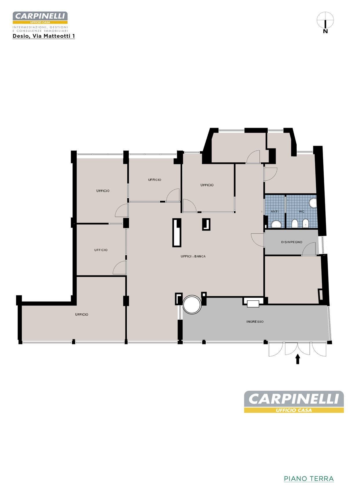 Foto 19 - Shop Via Matteotti
 
1, Desio - floor plans 1