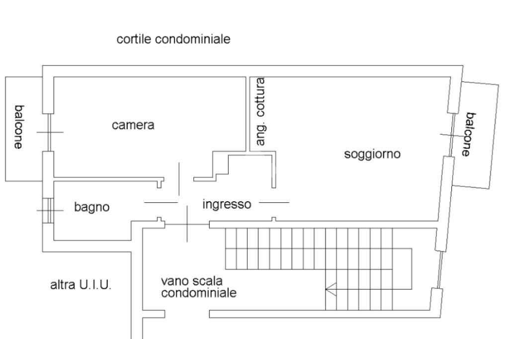 Bilocale Via Goito, Venaria Reale - planimetria 1