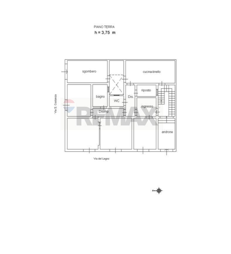 Pianta 2D - Casa indipendente Via del Legno
 
108, Trapani - planimetria 1