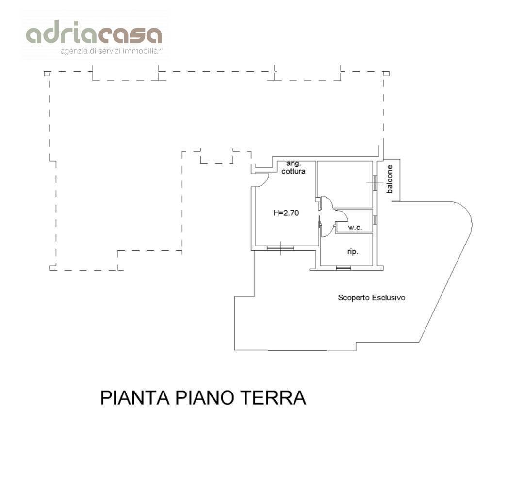 Foto 13 - Trilocale Via Del Giglio, Cattolica - planimetria 1