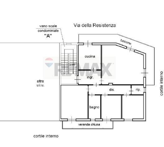 Pianta 2D - Four-room apartment Della Resistenza
 
10, Bitritto - floor plans 1