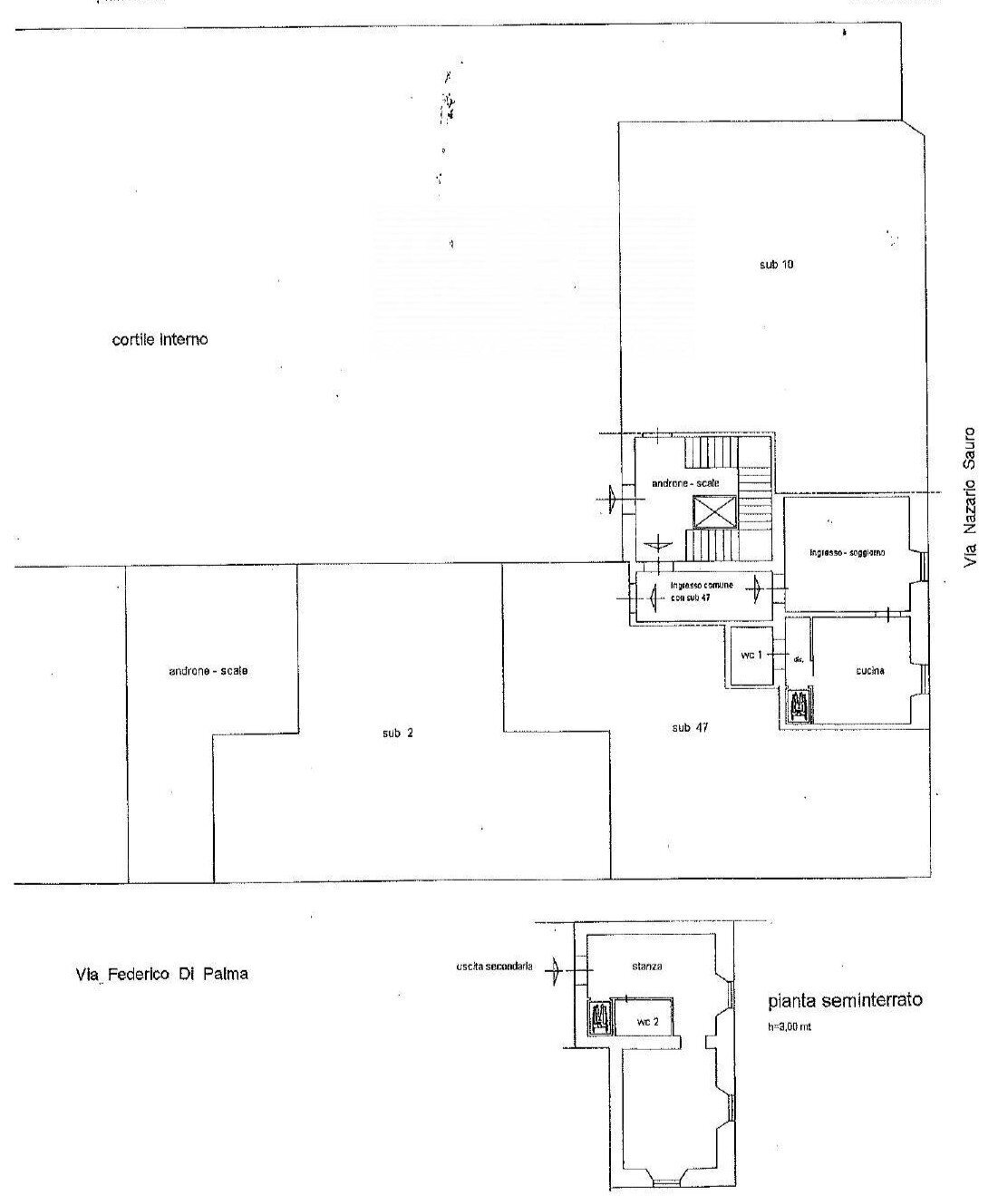 Foto 20 - Appartamento Via Di Palma
 
129, Taranto - planimetria 1