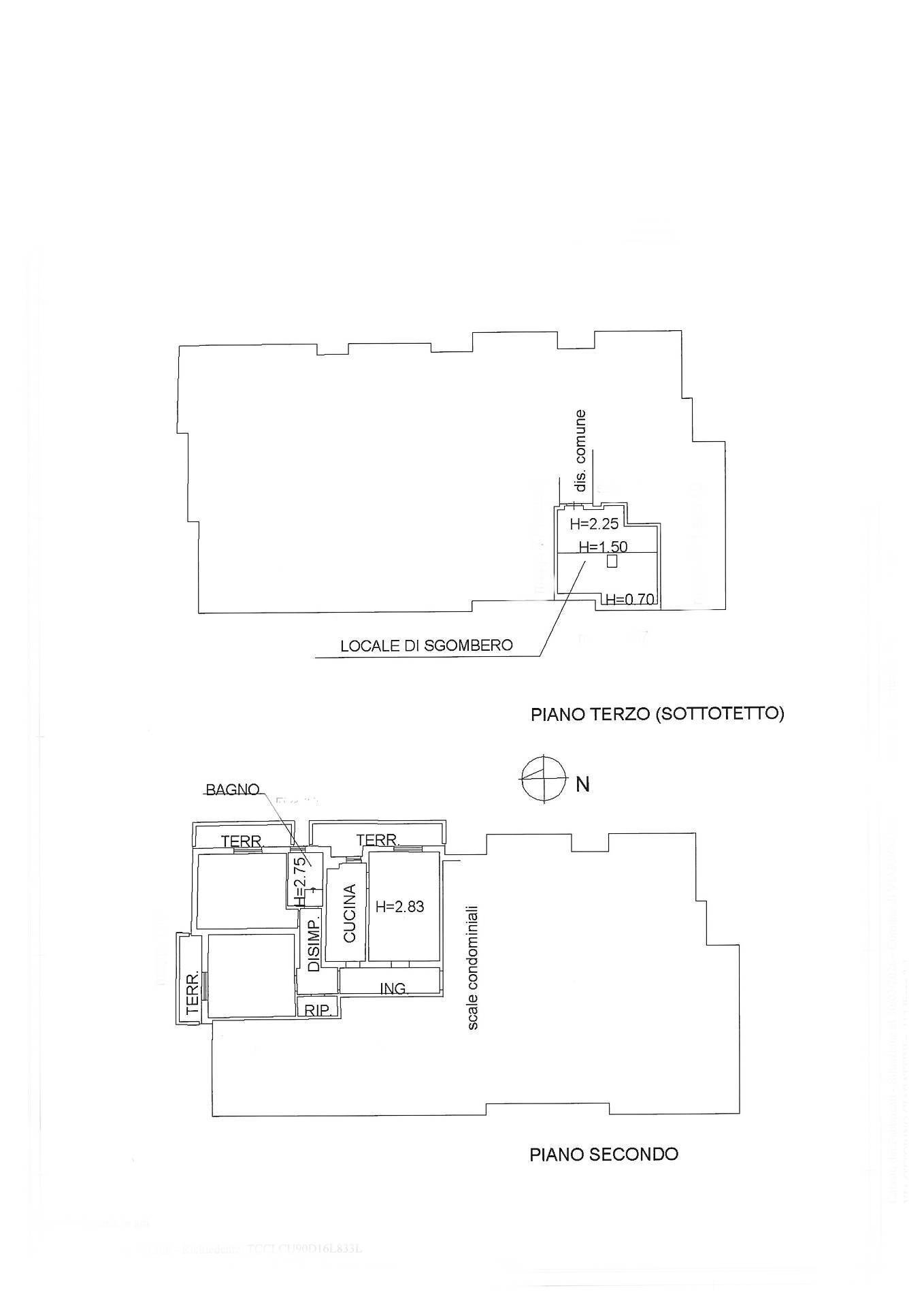 Foto 17 - Quadrilocale Via Ciabattini, Viareggio - planimetria 1