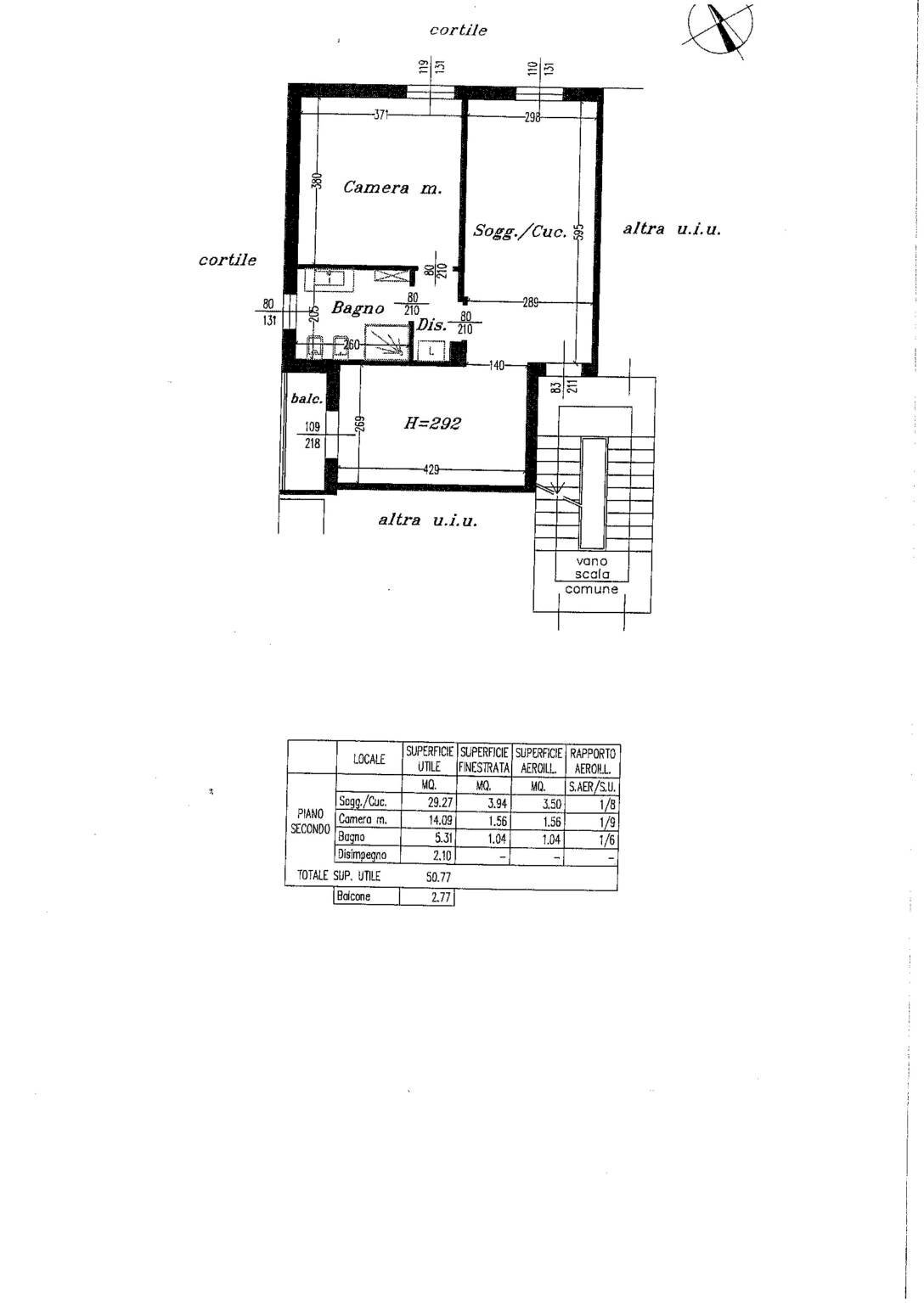 Bilocale via Torricella di Sopra, Brescia - planimetria 1