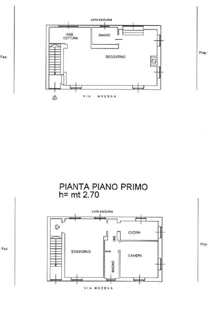Casa indipendente Via Modena, Alpignano - planimetria 1