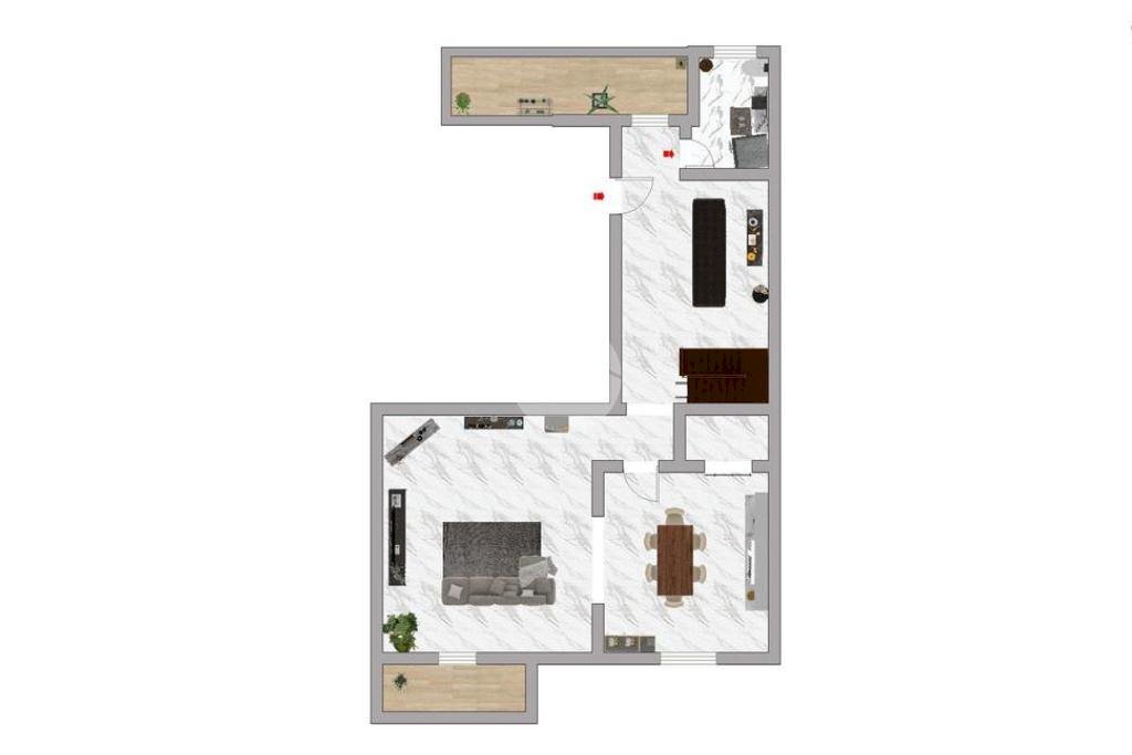 Four-room apartment Via Luigi Salma, Corsico - floor plans 1