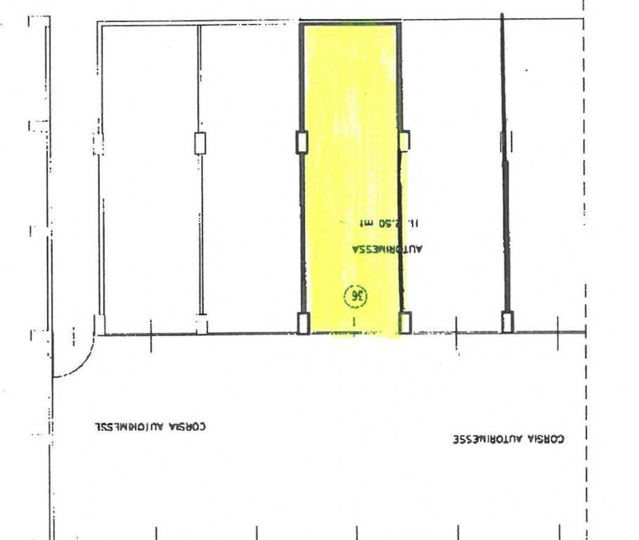 Planimetria - Box via Giovanni Battista Bongioanni, 25/e, Cuneo (zona Donatello) - foto 1