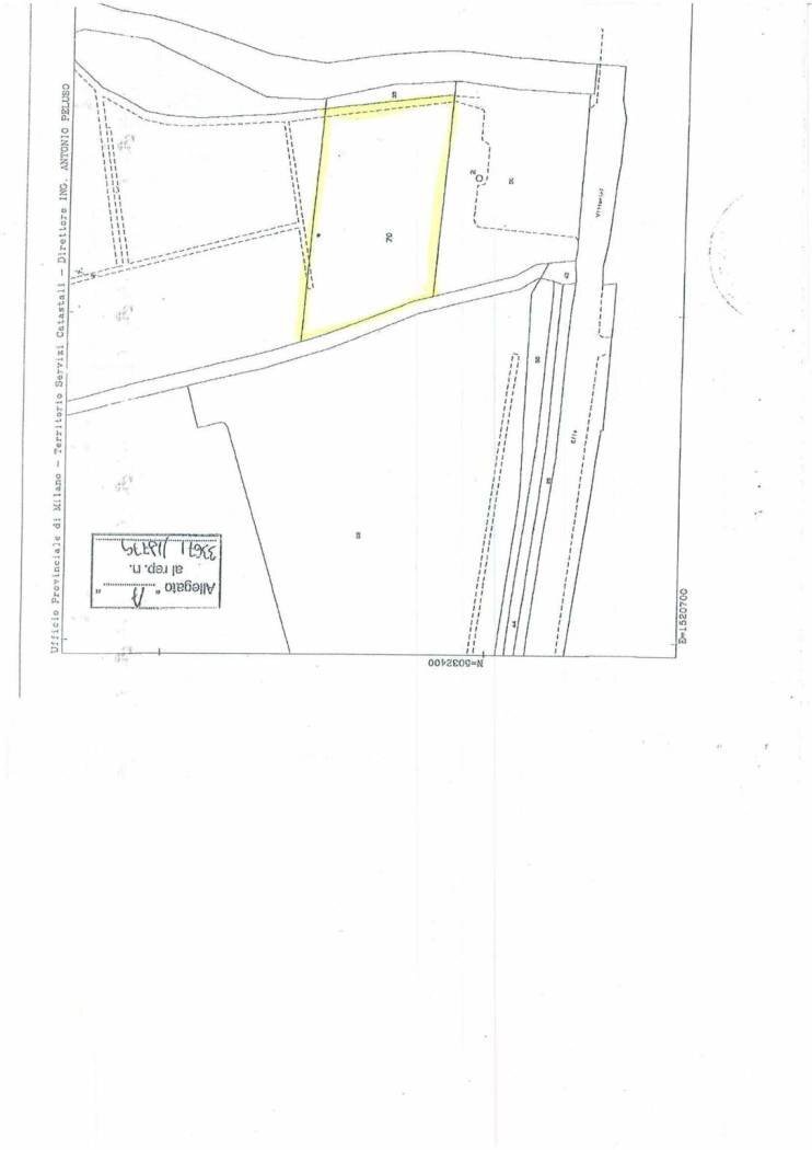 Terreno agricolo via Elio Vittorini, 34, Milano (zona Ponte Lambro) - planimetria 1