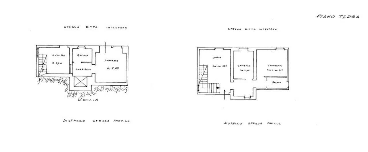 Villa contrada Morano, Genazzano - planimetria 1
