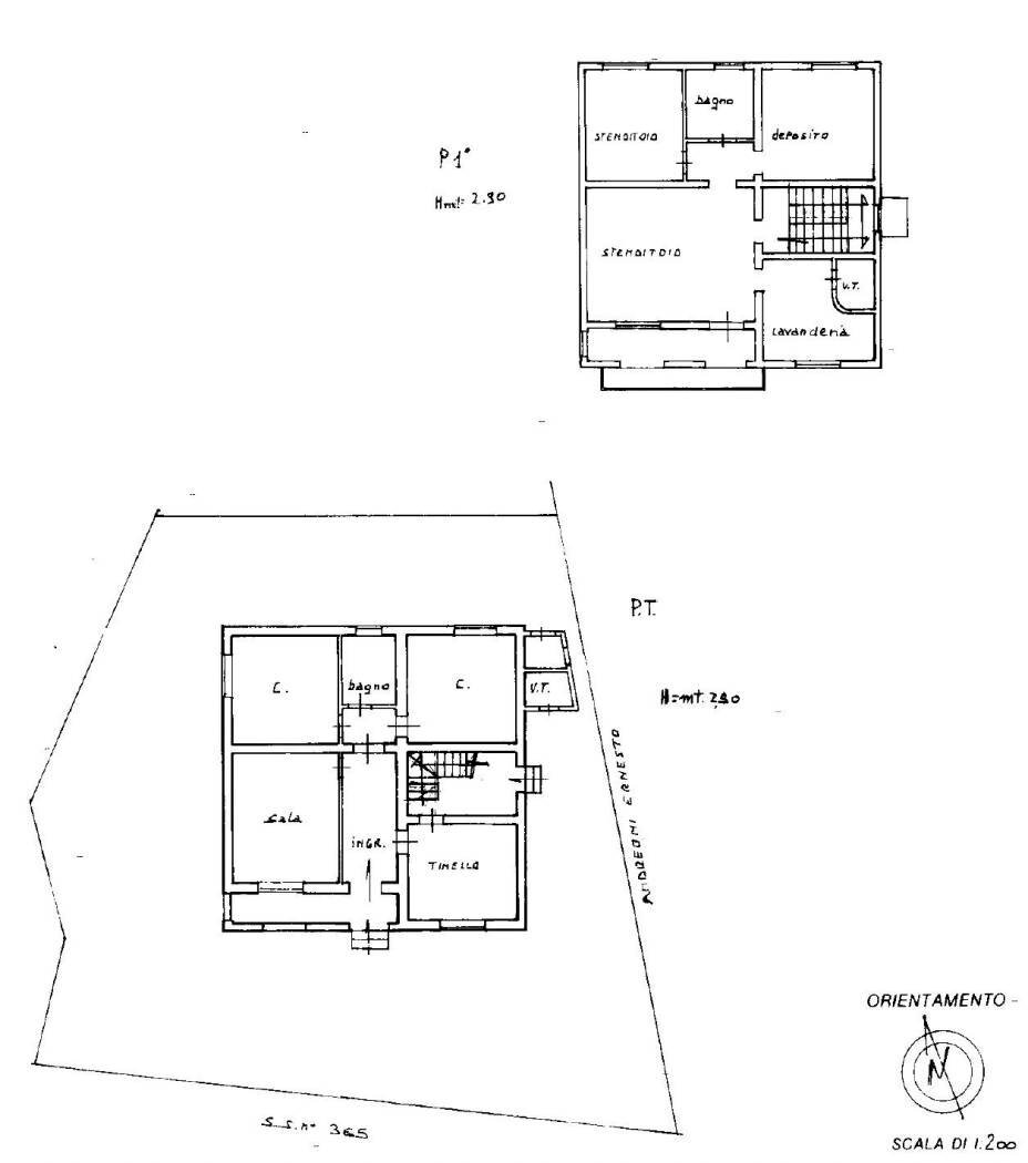 Villa contrada Feudo da Sole, 23, Basciano - floor plans 1