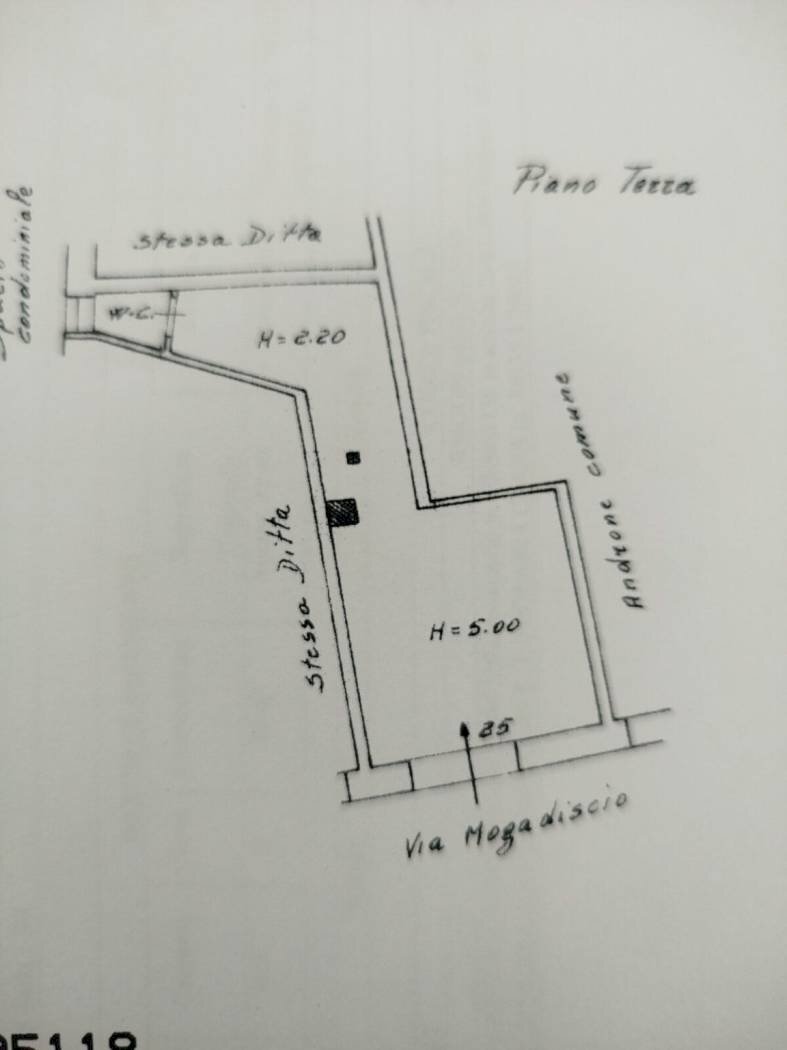 Negozio via Mogadiscio, 25, Catania - planimetria 1