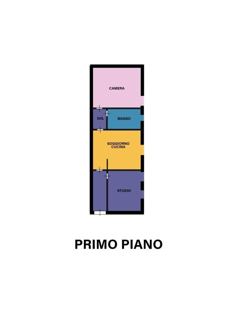 Trilocale via Chiaramonti, Cesena - planimetria 1