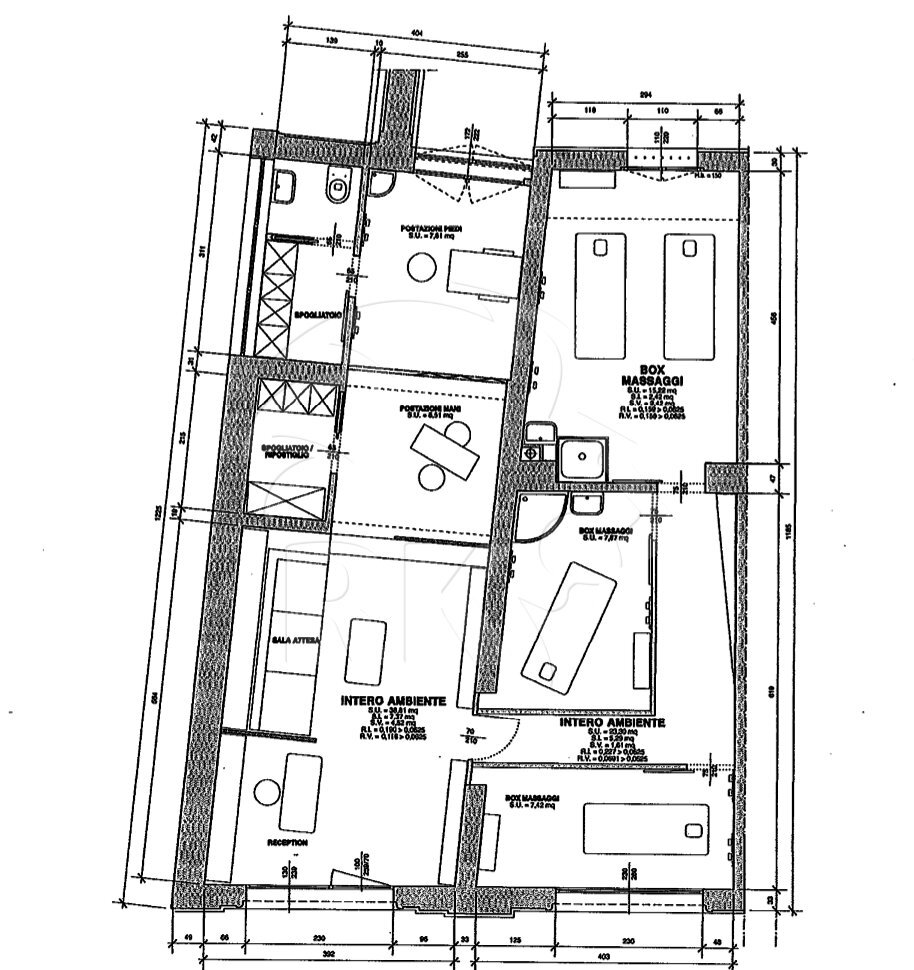 PLANIMETRIA - Commercial Premises Via Sant'Isaia 34a, Bologna (neighborhood Centro Storico) - floor plans 1