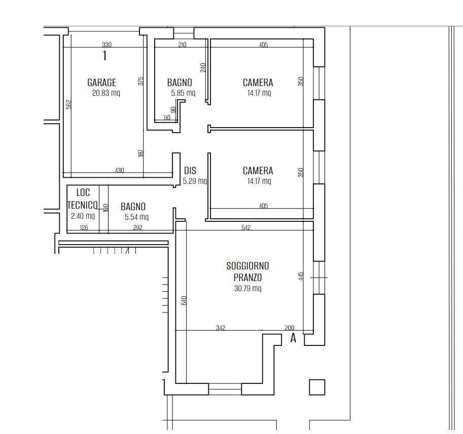 piano terra lotto 12.jpg - Four-room apartment Via Socrate, Nonantola - floor plans 1