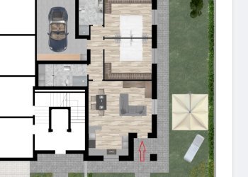 piano terra render plani.jpg - Four-room apartment Via Socrate, Nonantola - photo 2