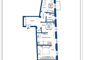 planimetria appartamento via cantore sampierdarena - Appartamento Via Cantore 30, Genova (zona Sampierdarena) - foto 11