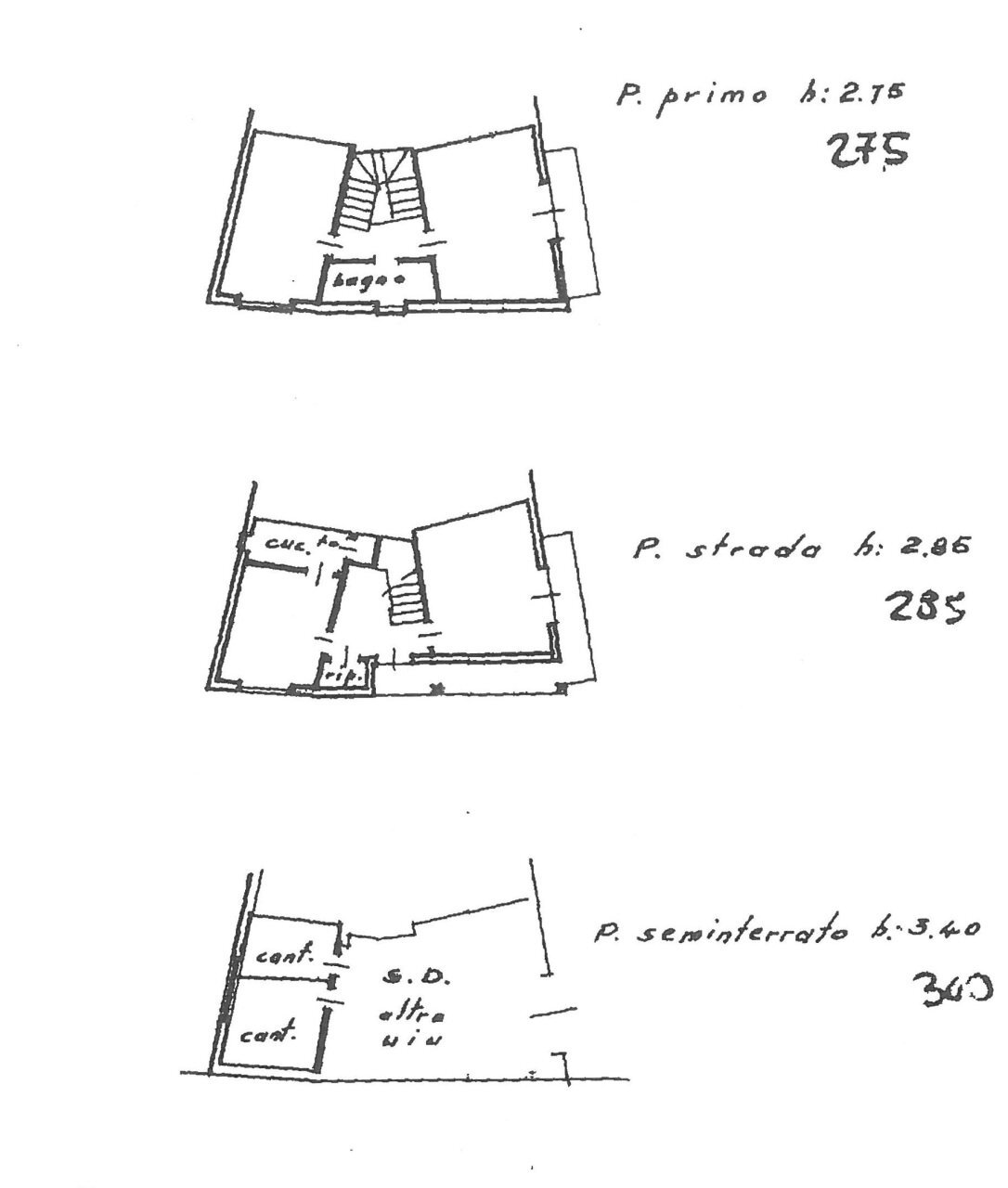 planimetria - Villa Via di Migliana, Cantagallo - floor plans 1