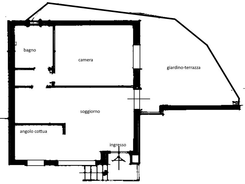 planimetria.jpg - Bilocale Zoagli - planimetria 1