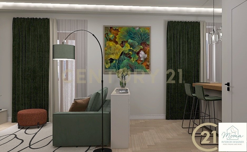 2 RENDER SOGGIORNO E CUCINA (1).jpg - Appartamento Via Ricasoli 15, Arcidosso - foto 2