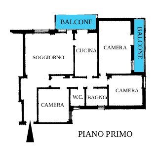 PLN INT - Appartamento Via Bonavia 10, San Lazzaro di Savena - planimetria 1