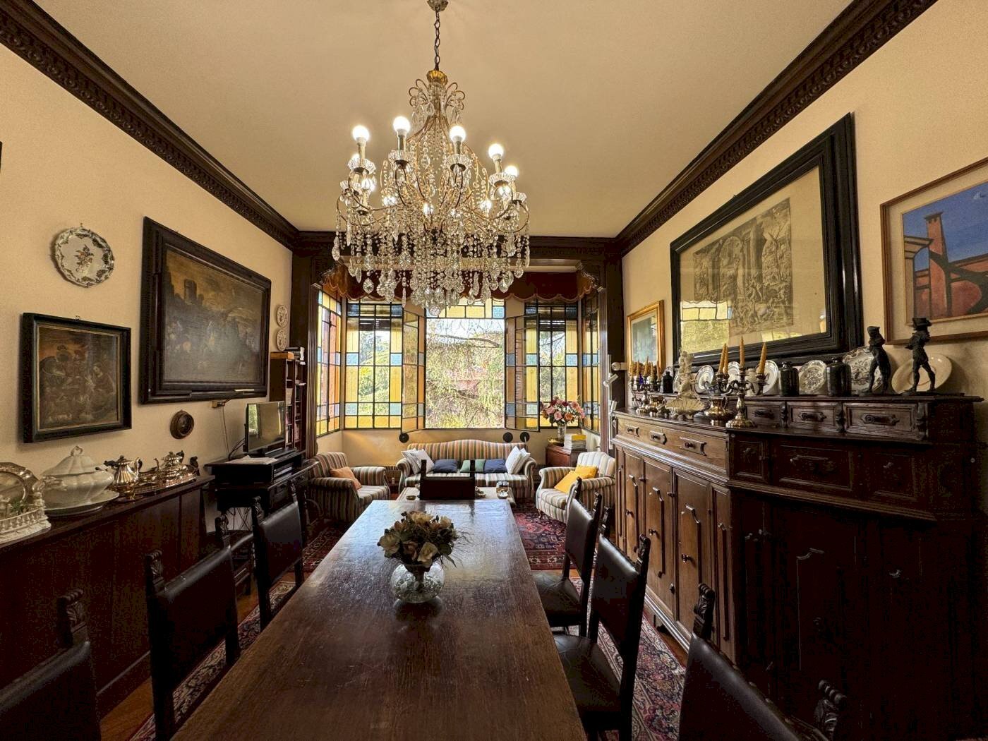 Salone - Apartment Via Castiglione, Bologna (neighborhood Santo Stefano) - photo 2