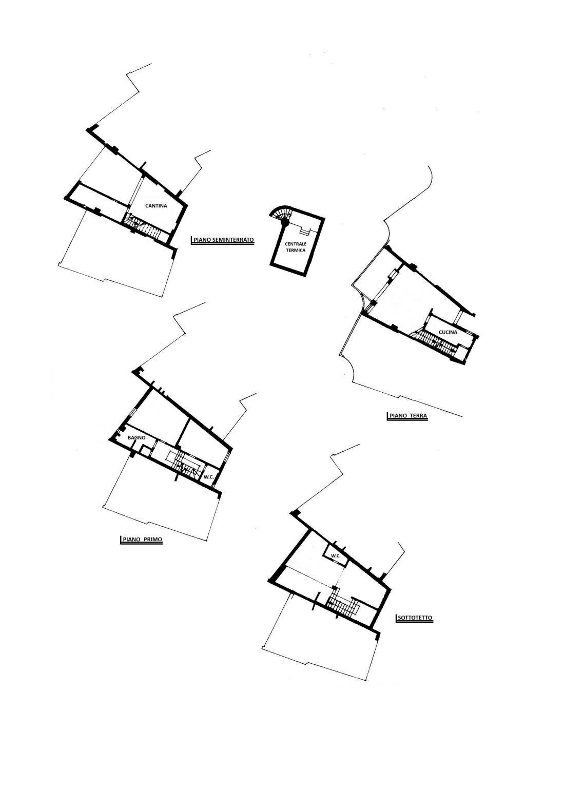PLANIMETRIA - Villa a Schiera Via del Fiume, San Lazzaro di Savena - planimetria 1