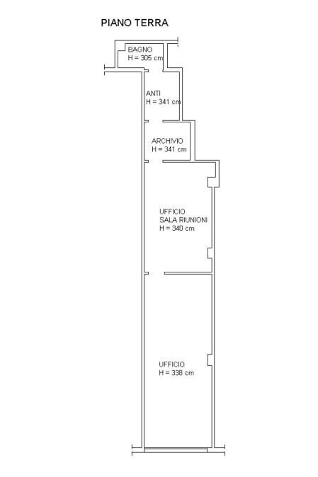 PLN INT - Locale Commerciale Via Milazzo 19, Bologna (zona Marconi) - planimetria 1