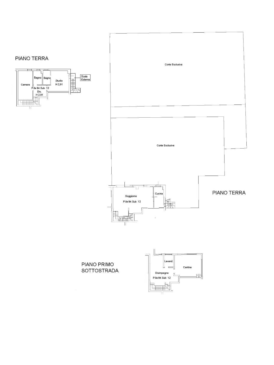 PLAN A3 SUB 12 - Villa a Schiera Via Balda, Bologna - planimetria 1
