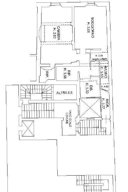 PLANIMETRIA OK - Bilocale Via Massimo d'Azeglio, Bologna (zona Saragozza) - planimetria 1