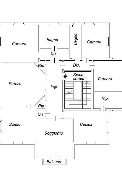 PLANIMETRIA OK - Apartment Via delle Rose, Bologna (neighborhood Colli) - floor plans 1