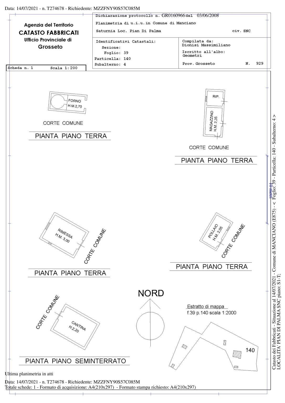 PLN_Manciano_140_4 1 - Casale Strada Provinciale Usi, Manciano - floor plans 1