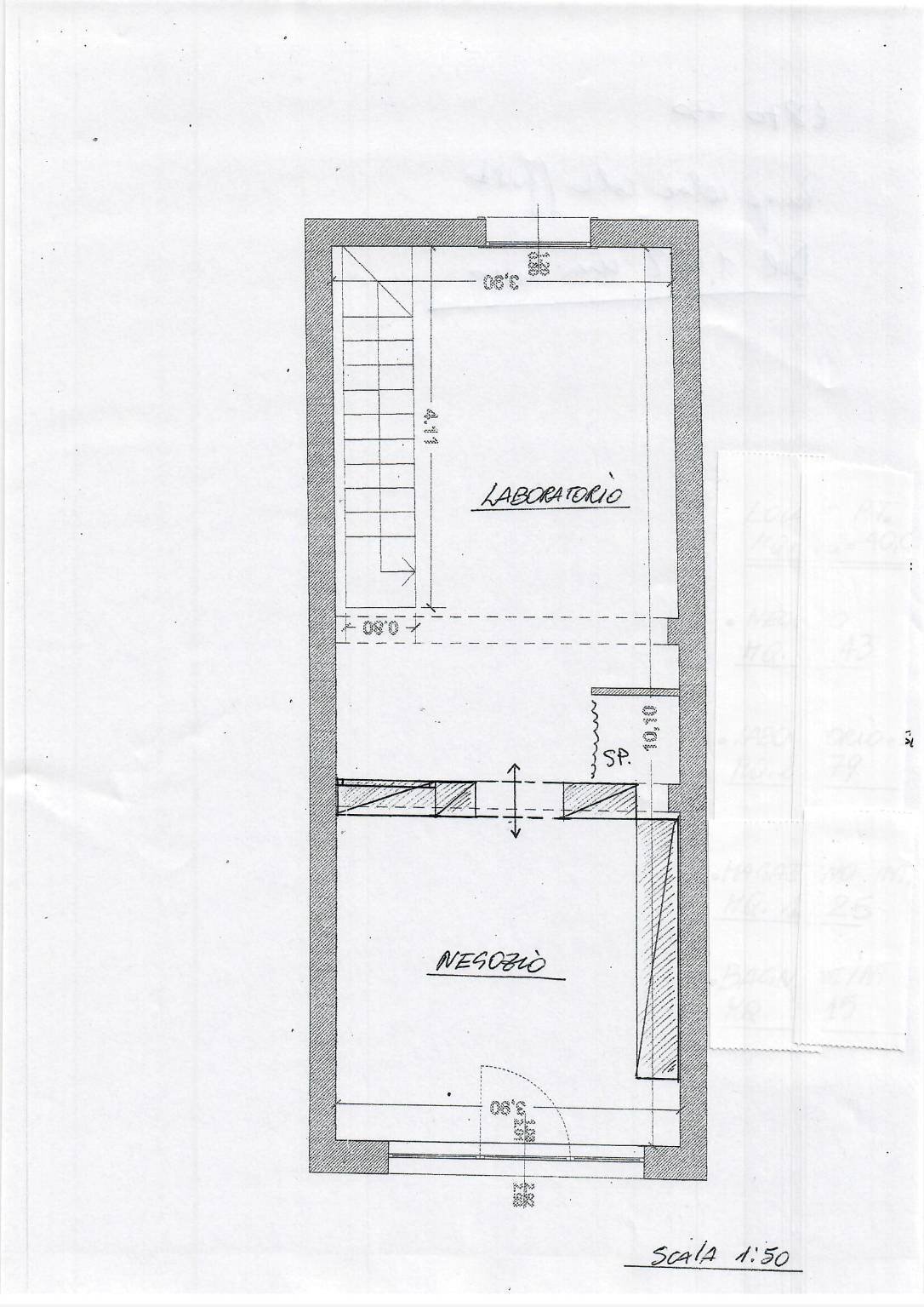 NegozioViaMalvoltaRoberto - Commercial Premises Via Malvolta, Bologna (neighborhood Murri) - floor plans 1