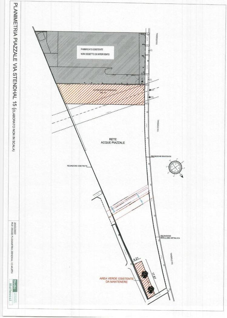 Planimetria - Commercial Premises Via Stendhal, Bologna (neighborhood Corticella) - photo 2